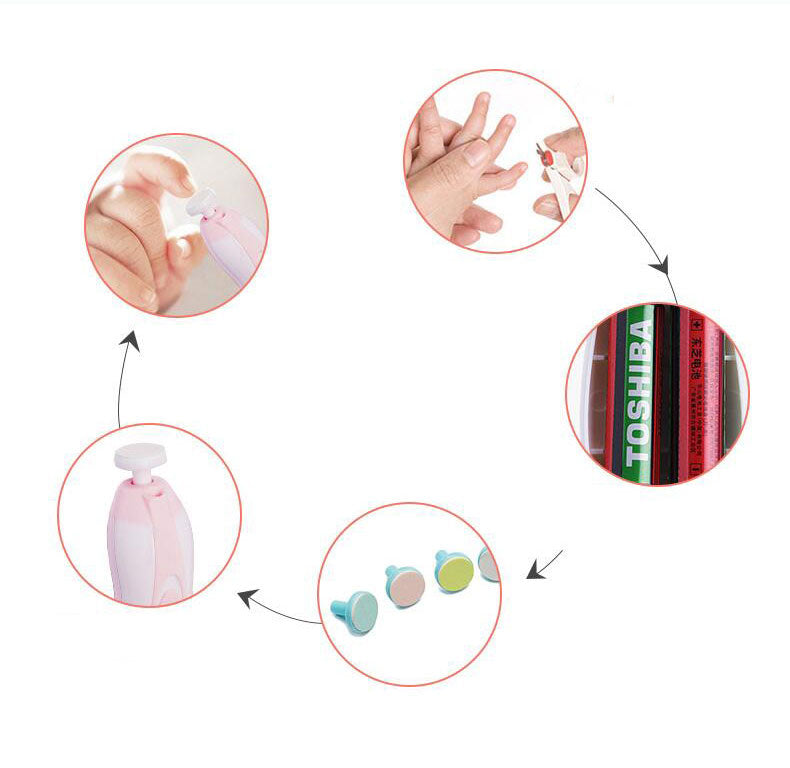 Nail Polisher Baby Electric  Anti-scratch Multifunctional